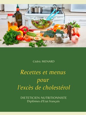cover image of Recettes et menus pour l'excès de cholestérol